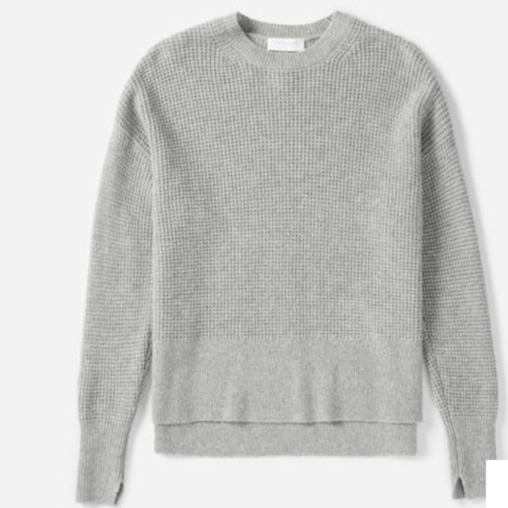 NWT Everlane Waffle Knit Cashmere Sweater - Picture 5 of 6